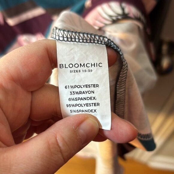 Size 28 Bloomchic floral tunic top - Picture 4 of 5